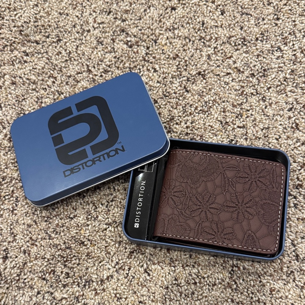 Brown Wallet for Men with case